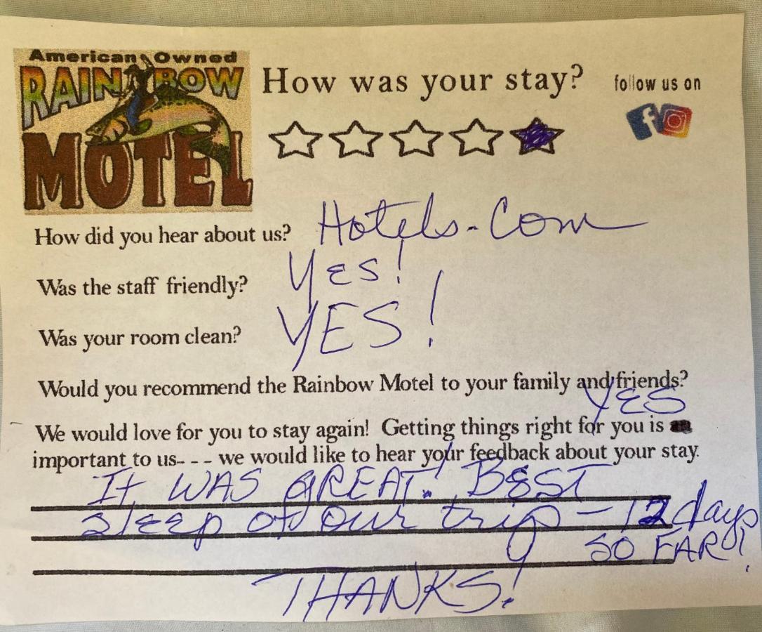 Rainbow Motel Thermopolis Esterno foto